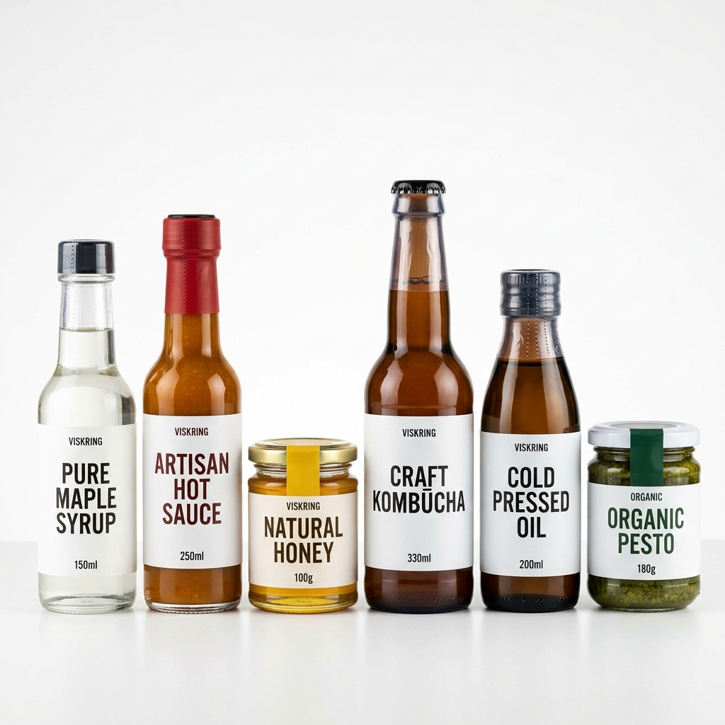 Viscose Closures regenerated cellulose biodegradable Viskrings on glass bottles